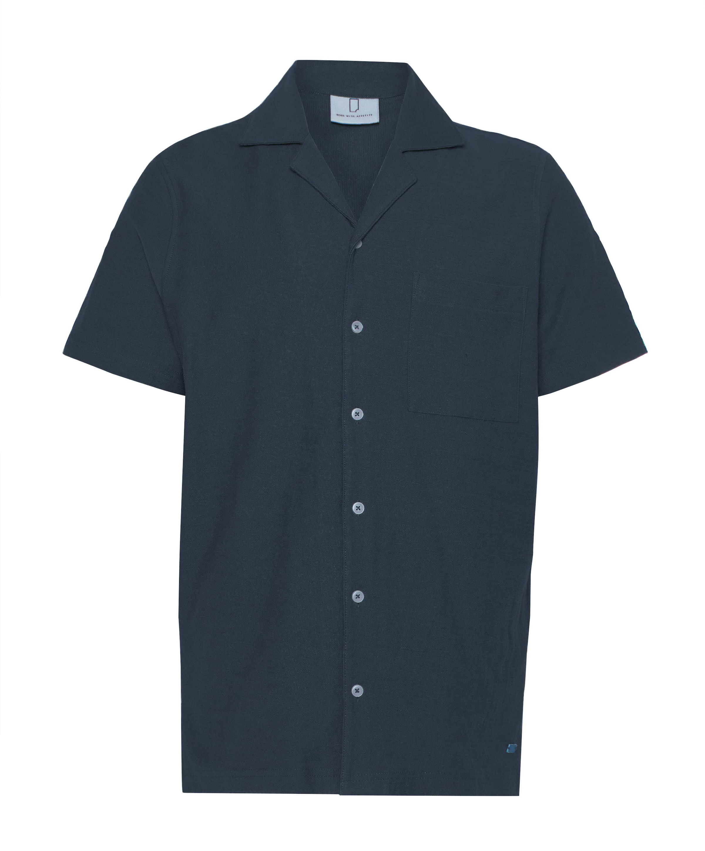 Heren overshirt blauw