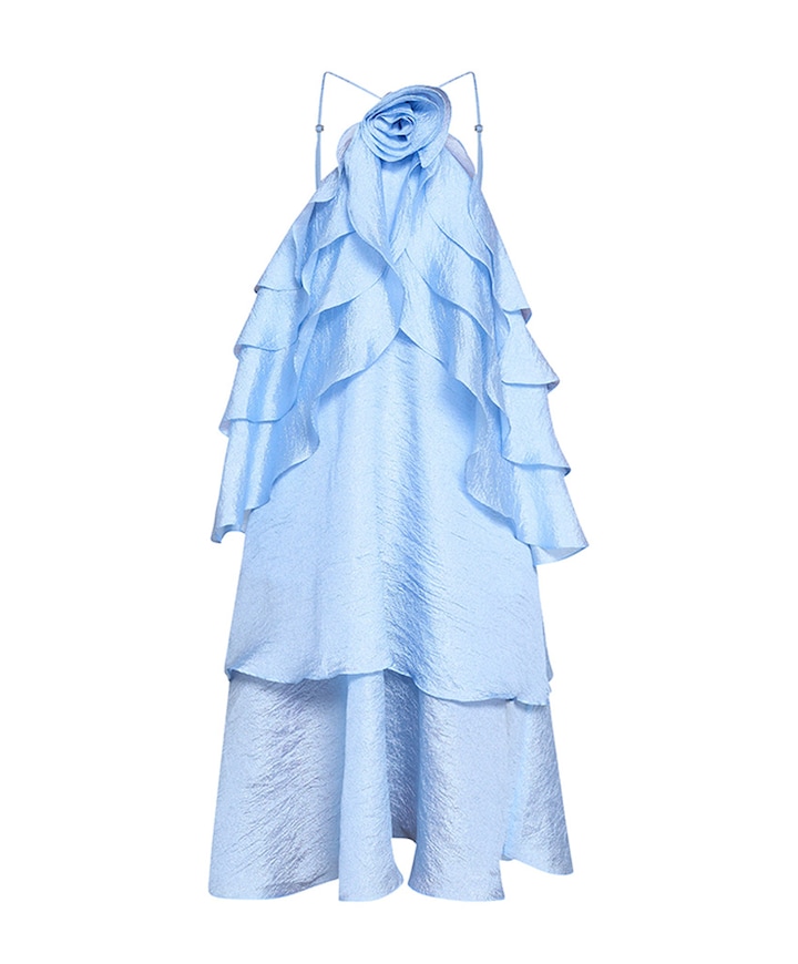Dames jurk blauw