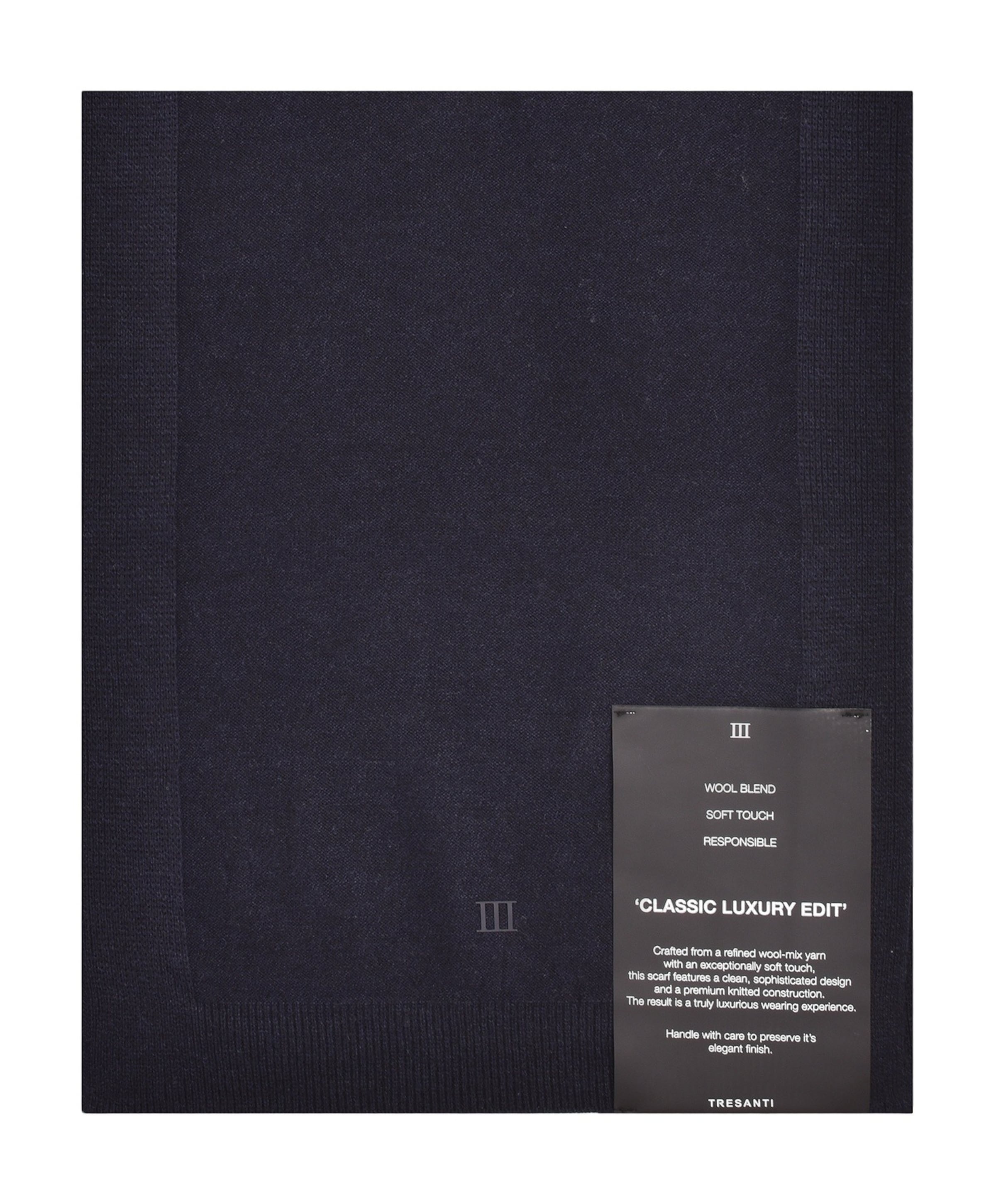 Heren sjaal blauw