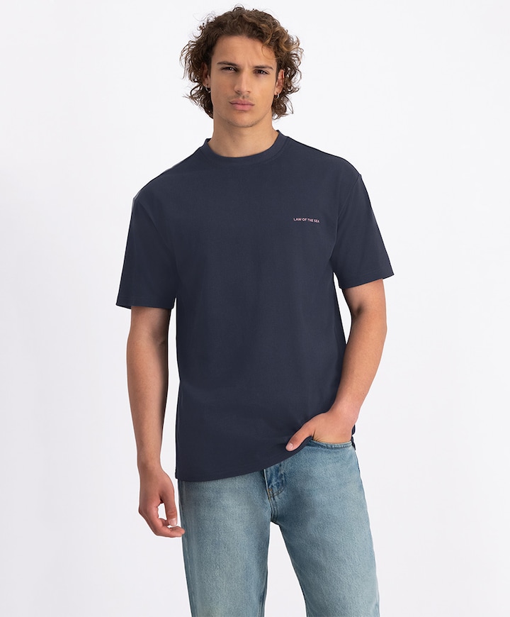 Heren t-shirt blauw