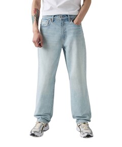 568 Loose straight heren jeans blauw