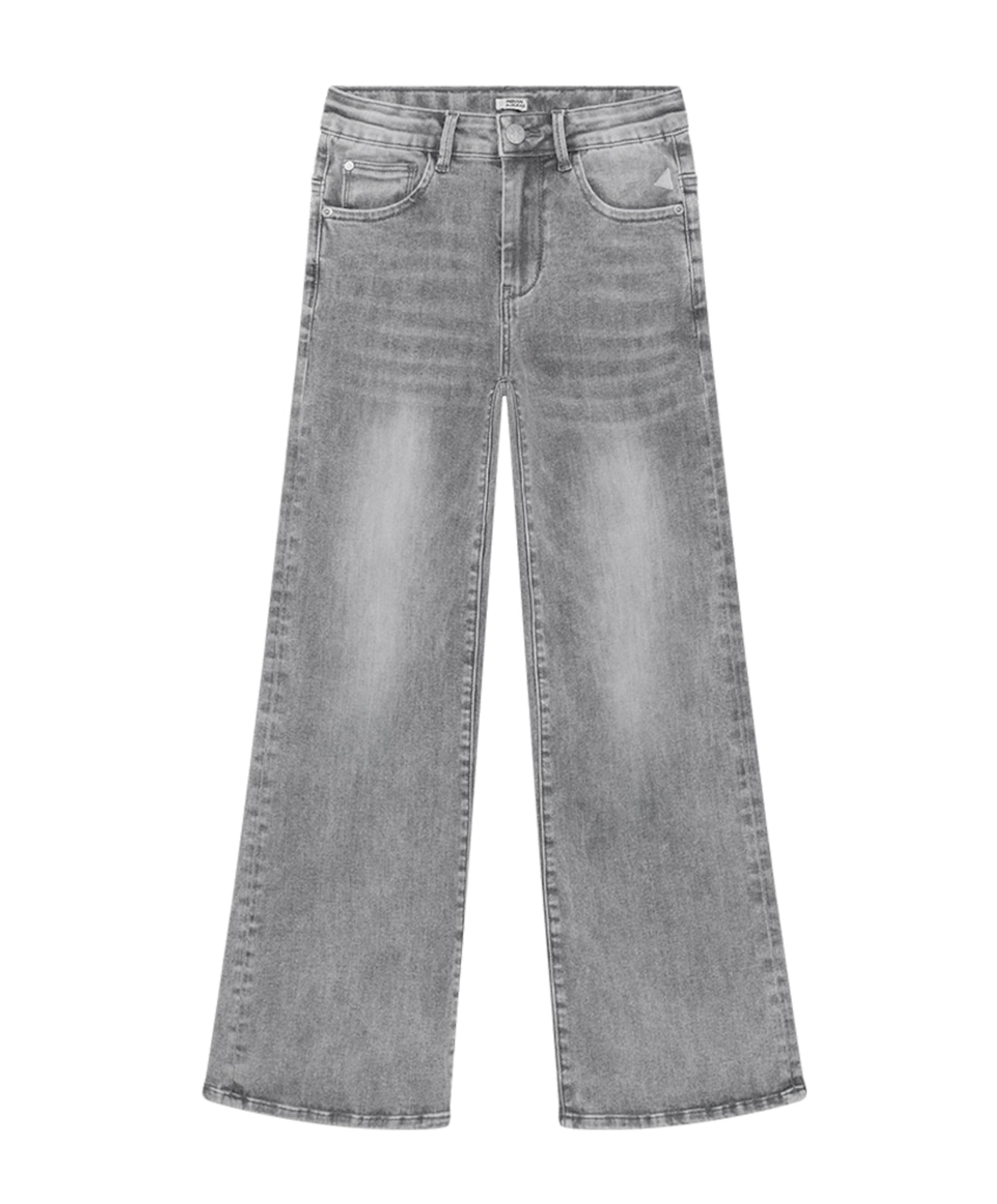 Wide Fit Lightgrey meisjes jeans grijs