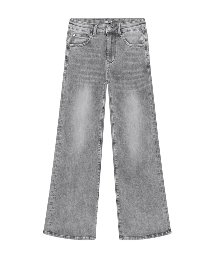 Wide Fit Lightgrey meisjes jeans grijs