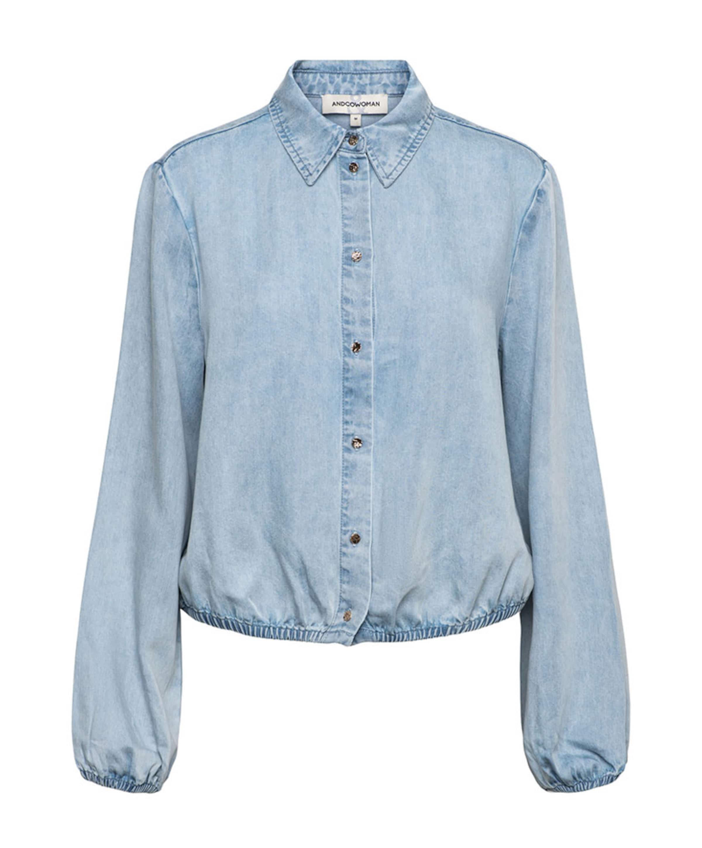 Dames blouse blauw