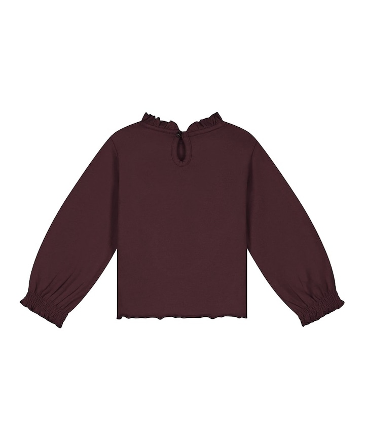 Meisjes longsleeve bordeaux