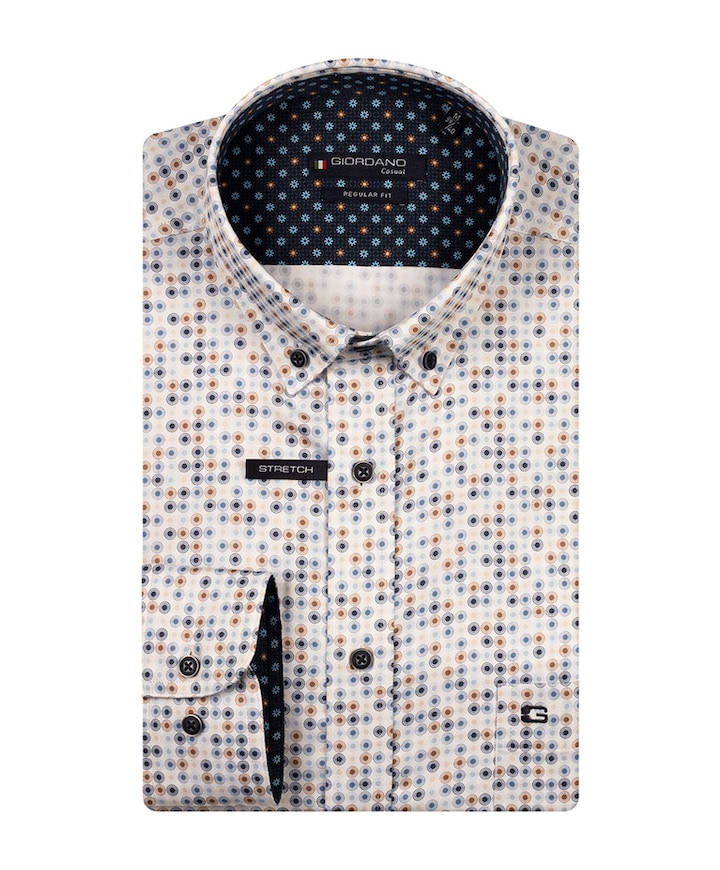 Overhemd lange mouw ecru