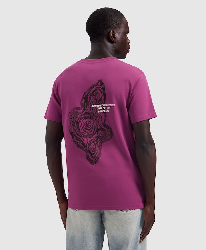 Heren T-shirt paars