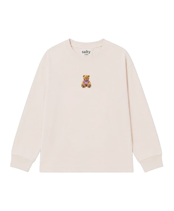 Uniseks longsleeve beige