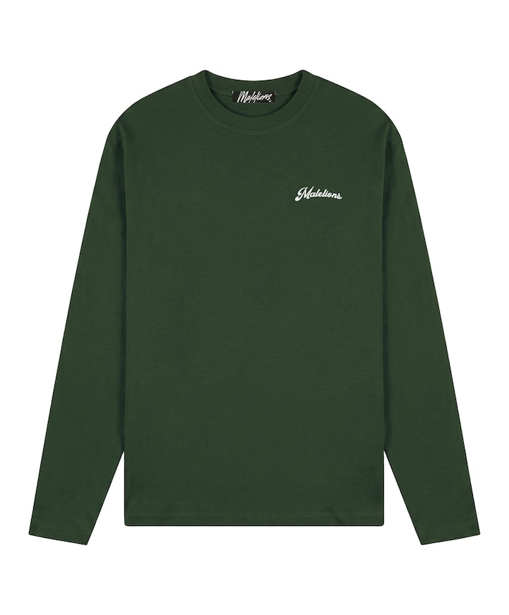 Heren longsleeve groen