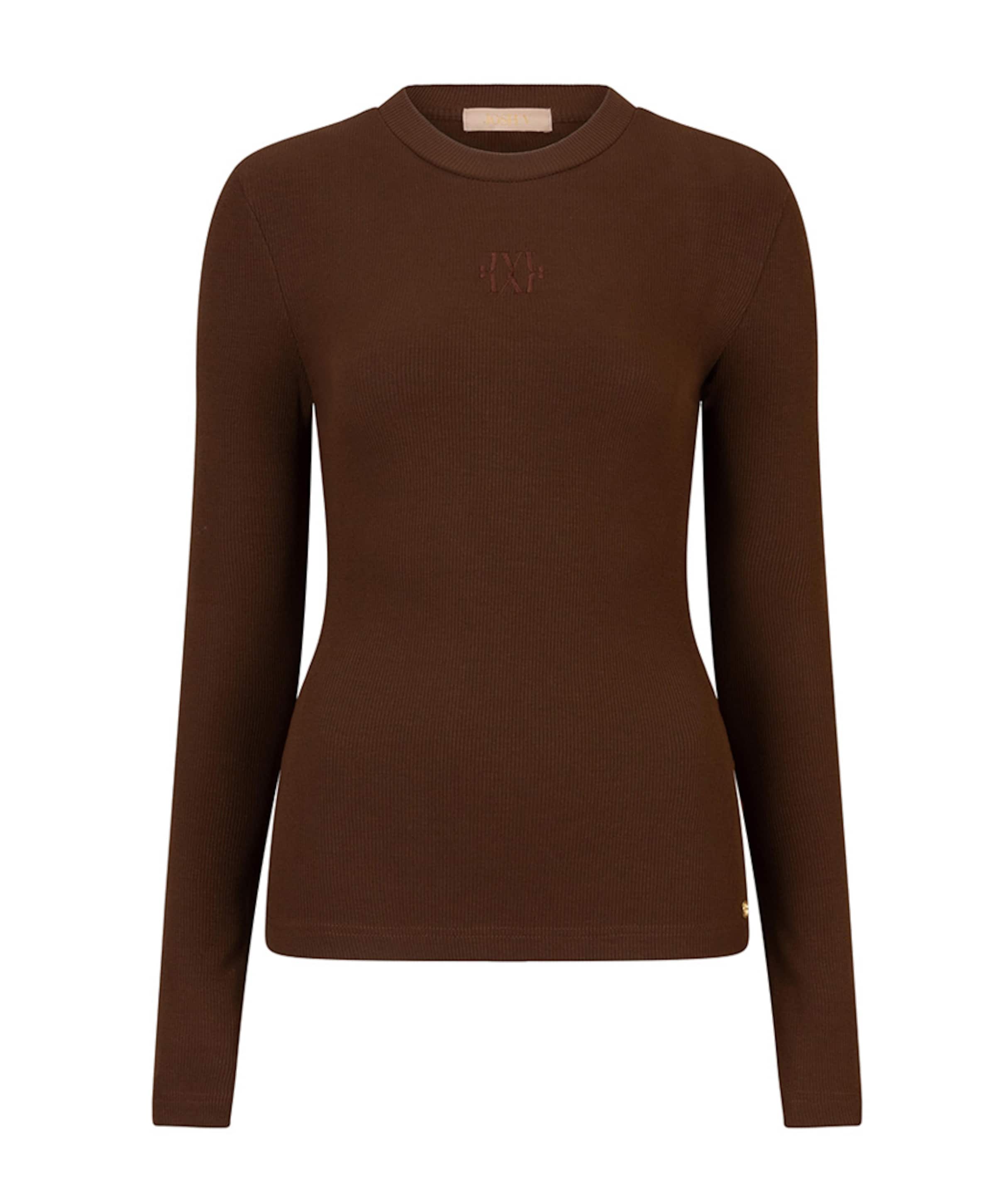Dames longsleeve bruin