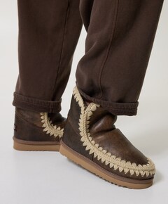 Eskimo 18 dames enkellaarzen bruin