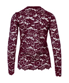 Dames top bordeaux