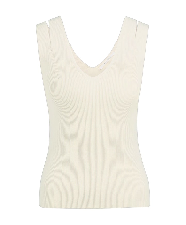 Dames top ecru