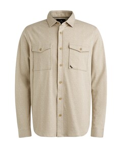 Overhemd lange mouw beige