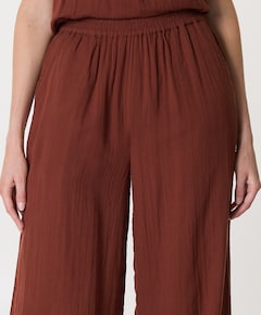 SLFANNIE HW WIDE B dames broek bordeaux