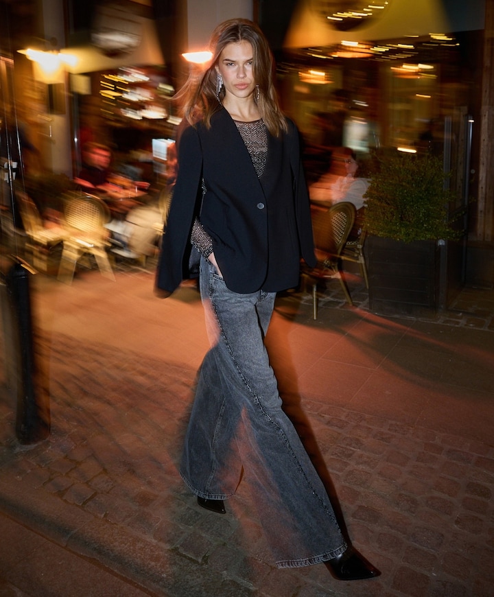 Dames blazer zwart