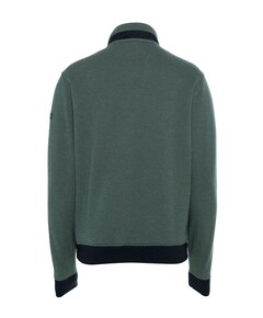 Heren trui met rits groen