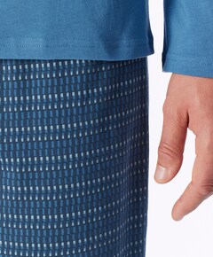 Heren pyjamaset blauw