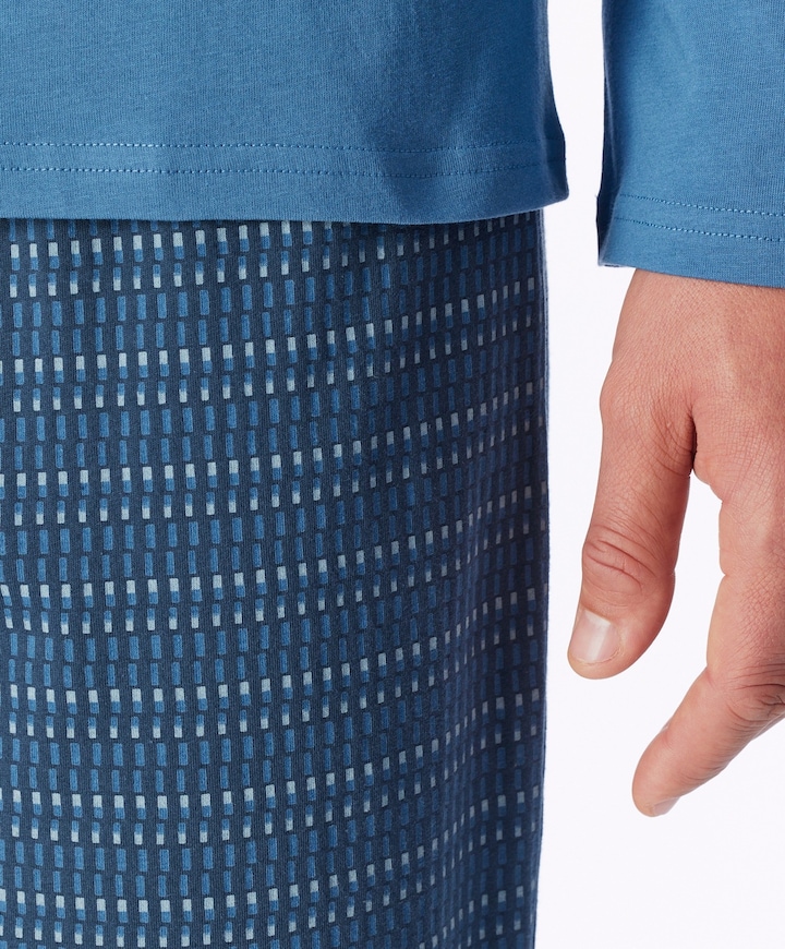 Heren pyjamaset blauw