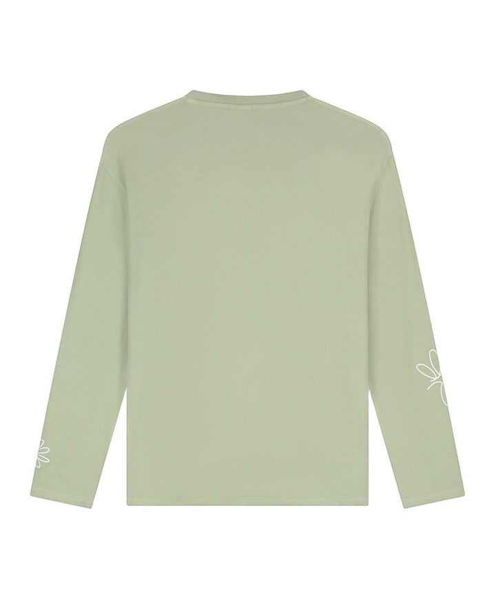 Heren longsleeve groen