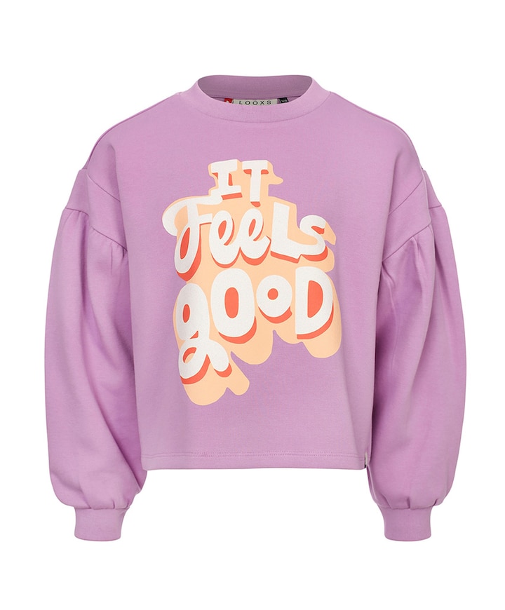 Meisjes sweater paars