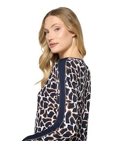 Dames longsleeve blauw