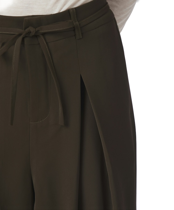 Eddina Woven dames broek bruin