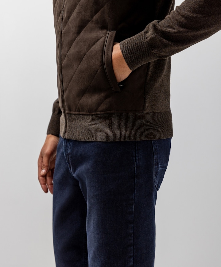 Heren vest bruin