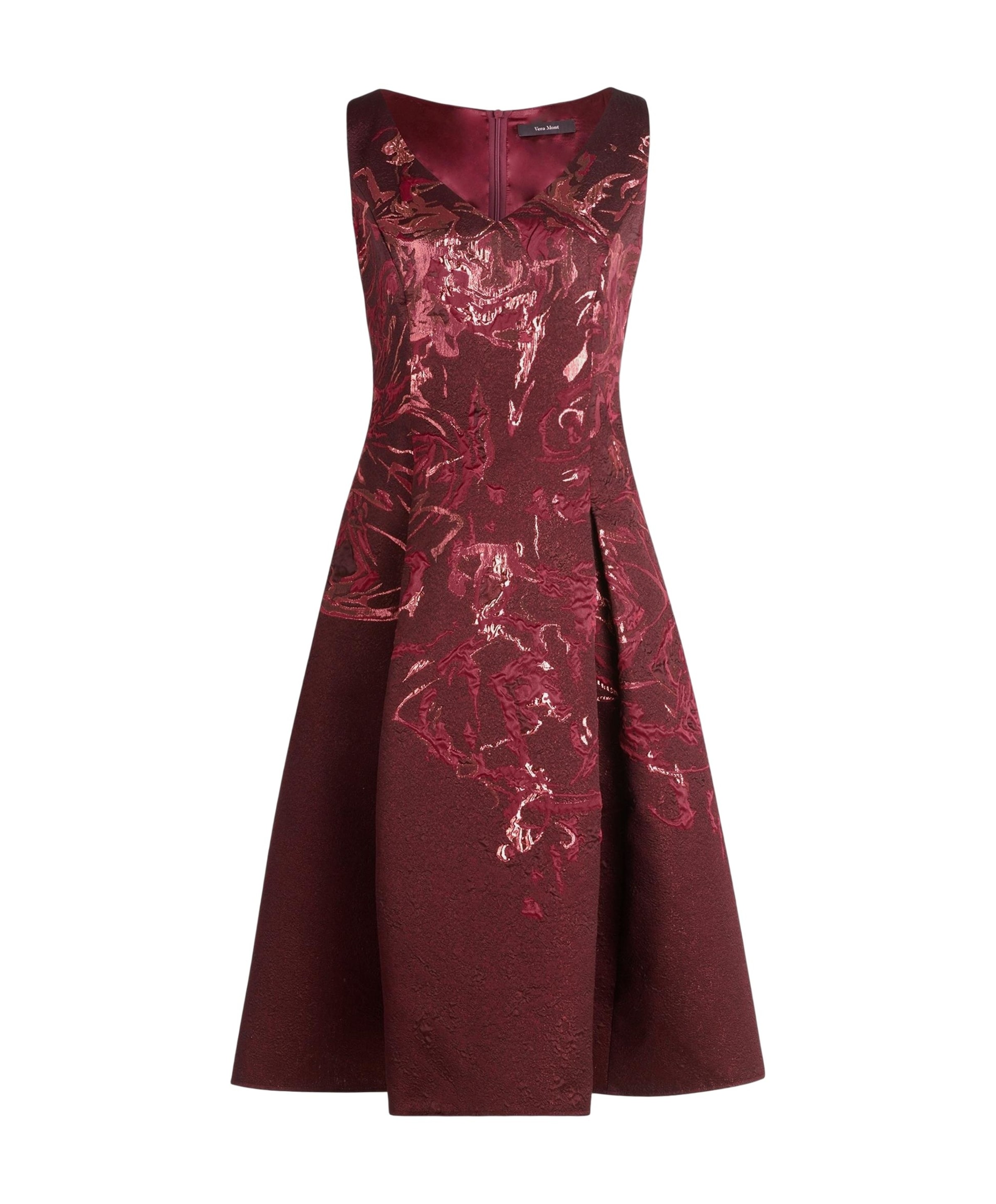 Dames jurk bordeaux