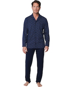Heren pyjamaset blauw