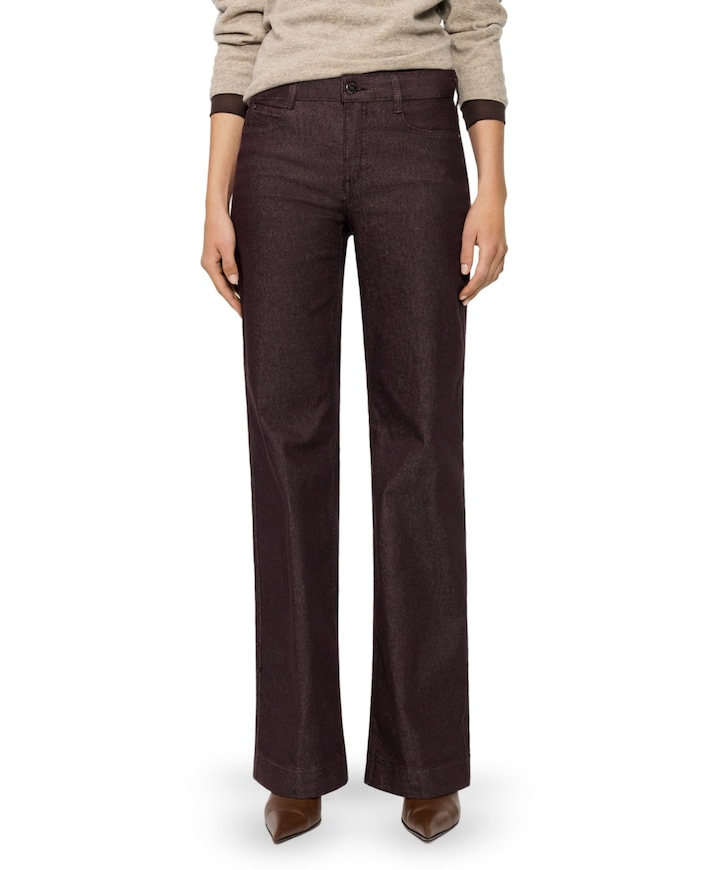 DREAM WIDE dames jeans bruin