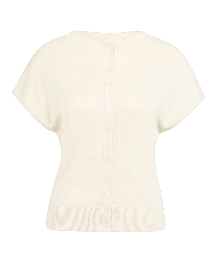 Dames vest ecru