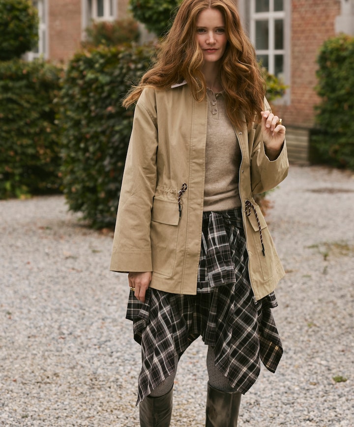 Dames jas beige