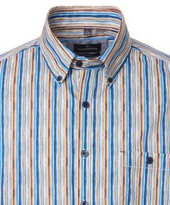 Heren overhemd lange mouw multicolor