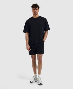 Emblem Sweat Shorts heren korte broek zwart