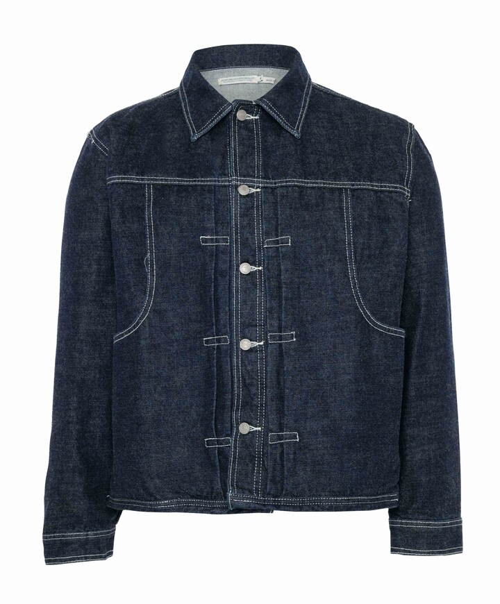 Heren jas blauw