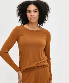 Dames pyjamatop oranje