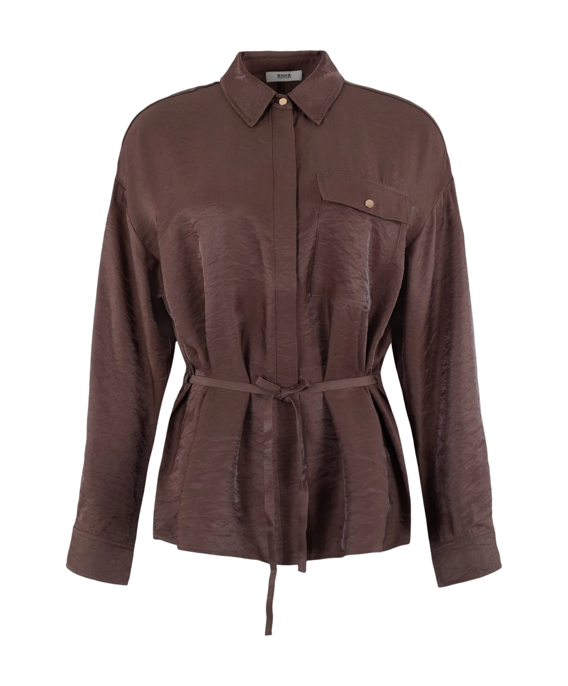 Dames blouse bruin