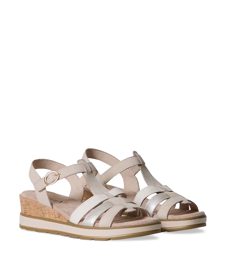 dames sandalen ecru