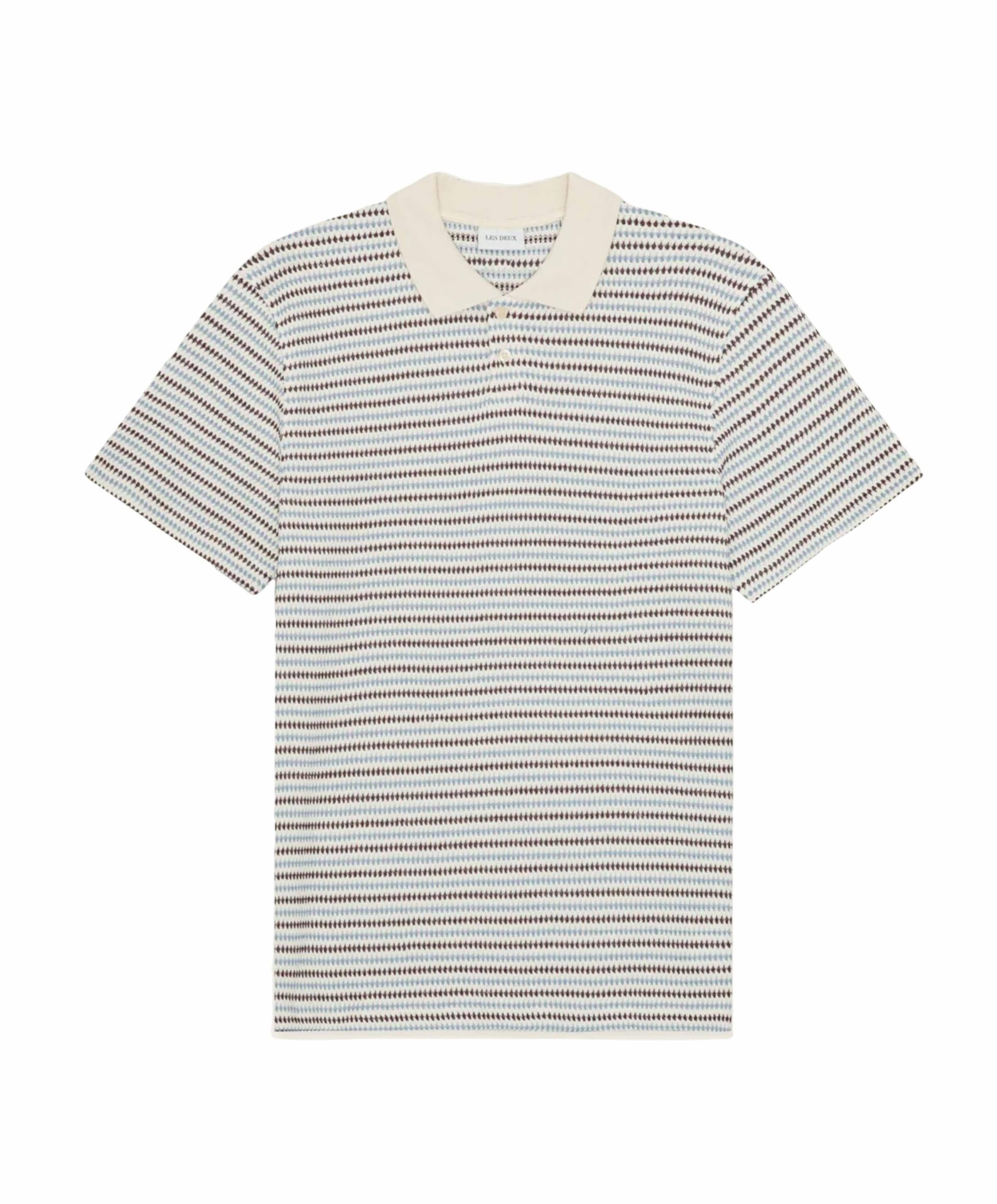 Heren polo ecru