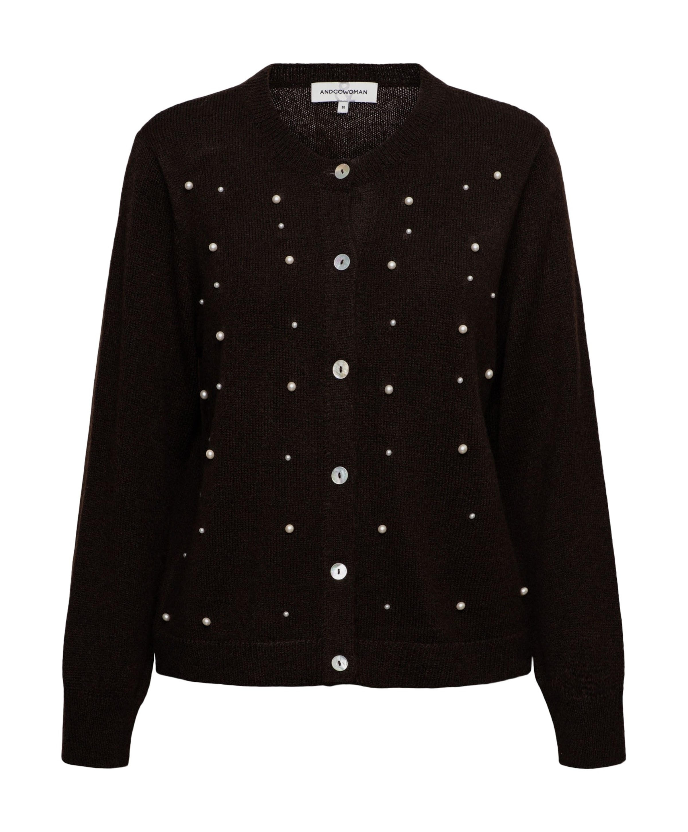 Dames vest bruin