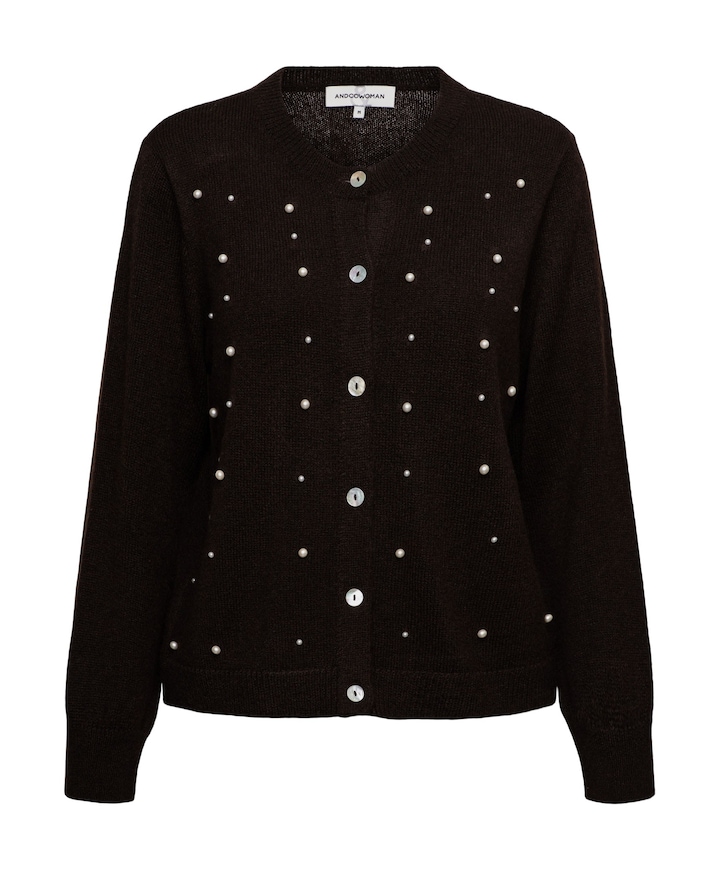 Dames vest bruin