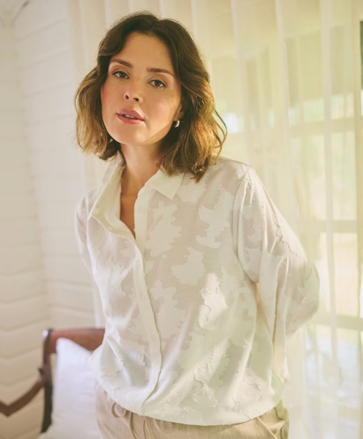 Dames blouse ecru