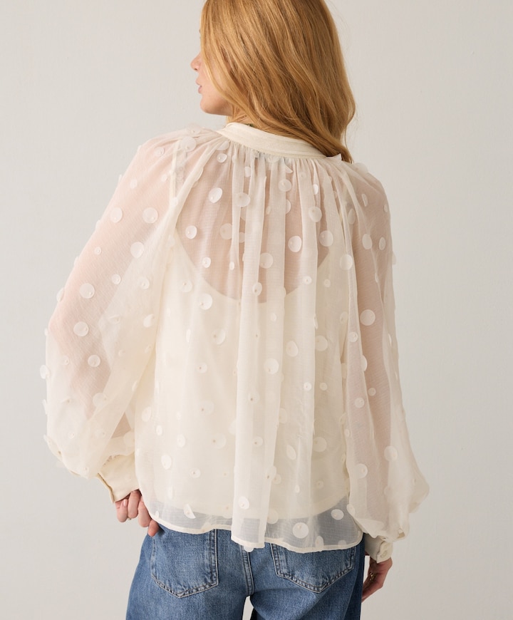 Dames blouse ecru