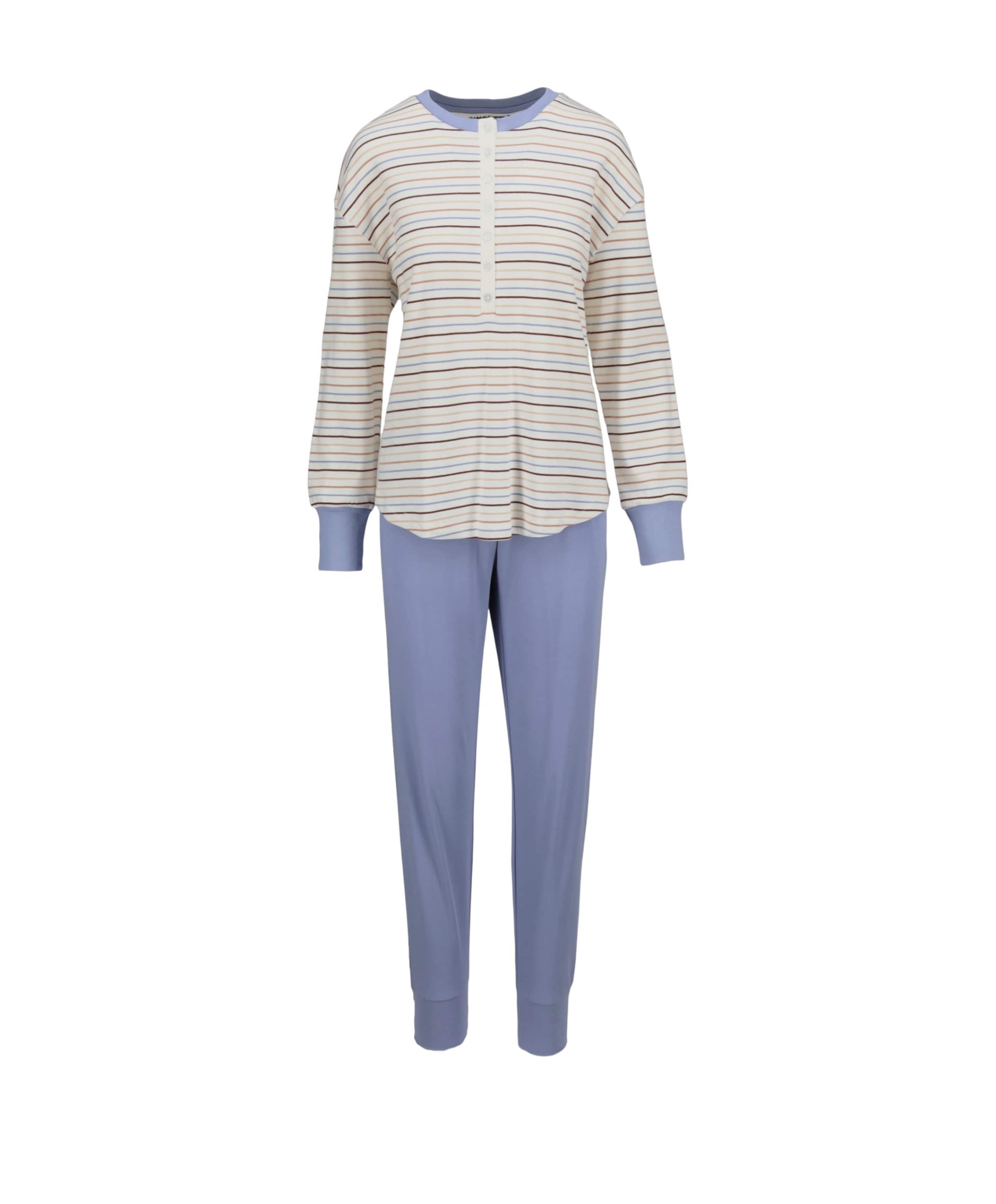 Dames pyjamaset ecru