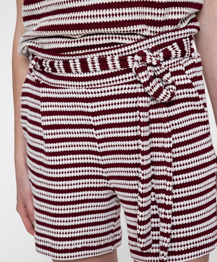 Dames korte broek ecru