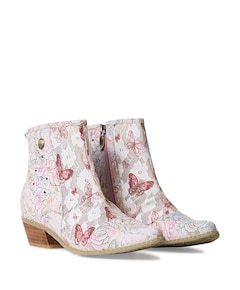 dames enkellaarzen roze