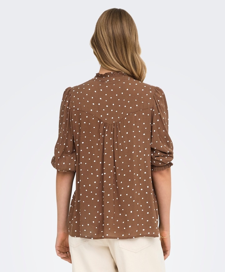 Dames blouse bruin