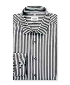 Heren overhemd lange mouw groen