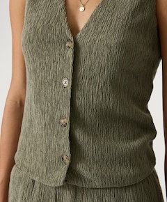 Dames gilet groen